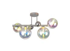 Marlborough Semi Flush Ceiling Light, 4 x G9, Polished Chrome/Italisbonscent/Chrome Glass