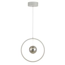 Mercury Single Pendant Vertical White LED Finish