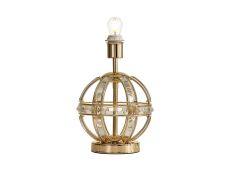 Meteor Round Table Lamp, 1 Light E27, French Gold