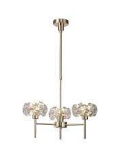 Riptor 3 Light G9 Telescopic Light With French Gold And Crystal Shade