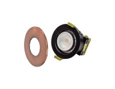 Orbio 8W, 90mA, Dimmable CCT LED Fire Rated Downlight, Antique Copper Fascia, Cut Out: 70mm, 900lm, 60° Deg, IP65 DRIVER INC 5yrs Warranty