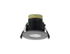 Orbio 8W, 90mA, Dimmable CCT LED Fire Rated Downlight, Warm Grey Fascia, Cut Out: 70mm, 900lm, 60° Deg, IP65 DRIVER INC. 5yrs Warranty