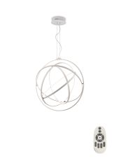 Orbital Pendant Round 80cm, 5 Ring Large, 130W LED 3000K, 4250lm, RF Remote Control White, 3yrs Warranty