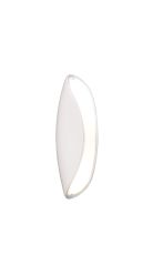 Pasion Wall Lamp 2 Light E27, Gloss White/White Acrylic/Polished Chrome, CFL Lamps INCLUDED