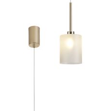 Penton Single Pendant 2m, 1 x G9, French Gold/Frosted Type B Shade