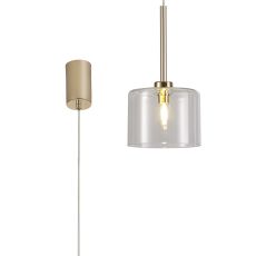Penton Single Pendant 2m, 1 x G9, French Gold/Clear Type C Shade