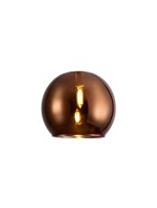 Penton 140mm Open Mouth (F) Round Dark Copper Globe Glass Shade