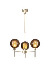 Penton Telescopic/Semi Flush, 3 x G9, French Gold/Copper/Frosted Type G Shade