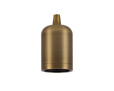 Prema Lampholder Kit, Antique Brass, E27 c/w Cable Clamp, Suitable For Shades & Cages