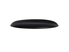 Prema Round Flat Metal 35cm Lampshade, Black