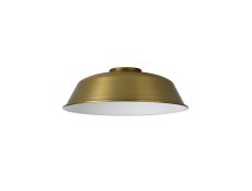 Prema Round 25cm Lampshade With Angled Sides, Gilt Bronze