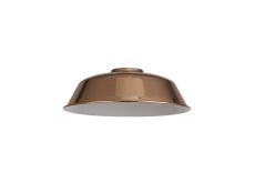Prema Round 25cm Lampshade With Angled Sides, Rose Gold