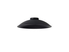 Prema Shallow Round 25cm Lampshade, Black