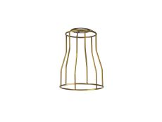 Prema Tall Round 14cm Wire Cage Shade With Angled Sides, Gilt Bronze