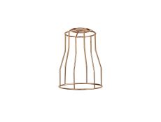 Prema Tall Round 14cm Wire Cage Shade With Angled Sides, Rose Gold
