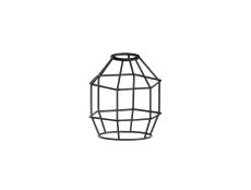 Prema Hexagon 14cm Wire Cage Shade, Black