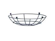 Prema Clip On Shallow Round 35cm Wire Cage Shade, Cool Grey