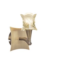 Rosa Del Desierto Wall Lamp Switched 1 Light G9, Antique Brass