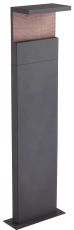 Ruka Floor Lamp Large, 13W LED, 3000K, 850lm, IP54, Anthracite/Walnut, 3yrs Warranty