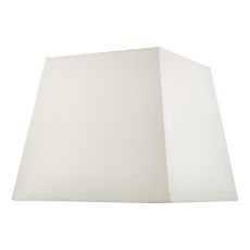 Puscan E27 Ivory Faux Silk Tapered 37cm Square Shade (Shade Only)