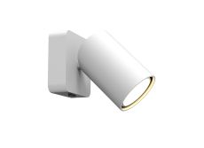 Sal 1 Light Switched Wall Light GU10, Matt White