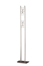 Salomon Floor Lamp 4 Light G9, Satin Nickel, NOT LED/CFL Compatible