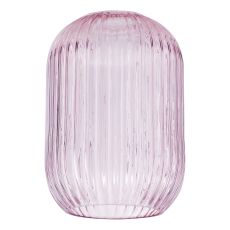 Sawyer E27 Non Electric Pink Ribbed Glass Shade (Glass Shade Only)