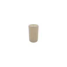 Serena Round Cylinder, 120 x 200mm Dual Faux Silk Fabric Shade, Nude Beige/Moonlight