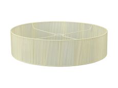 Serena Round Cylinder, 600 x 150mm Organza Shade, Cream