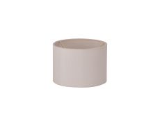 Serena Round Cylinder, 160 x 110mm Dual Faux Silk Fabric Shade, Nude Beige/Moonlight