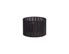 Serena Round Cylinder, 160 x 110mm Organza Shade, Black