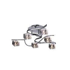 Sisco Semi Ceiling 6 Light G9 Polished Chrome