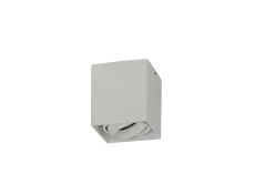 Stom Adjustable Square Spotlight, 1 Light GU10, Sand White