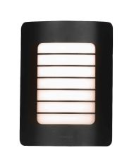 Stanley SXLS29318BE New Yorkn Outdoor IP44 Rectangular Wall Light Black Finish 1xE27