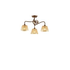 (0039 003) Tentacle Ceiling 3 Light E14, Rustic Gold