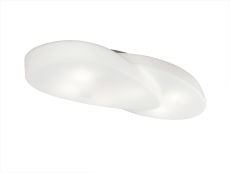 Ufo Ceiling 6 Light E27 Outdoor IP44, Matt White/Opal White