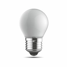 Value Classic LED Ball E27 Dimmable 4W Warm White 2700K, 400lm, Frosted Finish