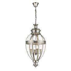 Cala 4 Light E14 Pendant Adjustable Dimmable Nickel Finish