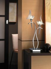 Viena Table Lamp 2 Light G9, Polished Chrome