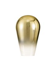 Vista 23cm Pear Shaped Glass (E), Gold Fade/Clear
