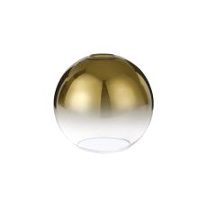 Vista 20cm Globe Glass (B), Gold Fade/Clear