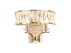 Vivienne Wall Lamp 2 Light E14 French Gold/Crystal