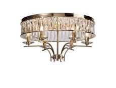 Vivienne Ceiling 6 Light E14 French Gold/Crystal