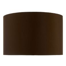 Eldon E27 Brown Faux Silk 38cm Drum Shade (Shade Only)