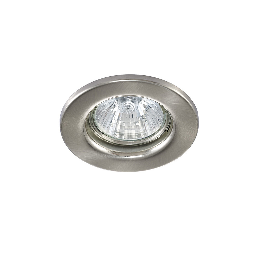 Hudson 60mm Cut Out GU10 Recessed Fixed Downlight Satin Nickel